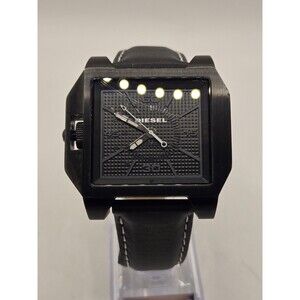 DIESEL DZ-1265 Oversized Men's Watch. New Battery + Leather Band.